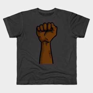 Black Lives Matter Fist Hand Raised Kids T-Shirt